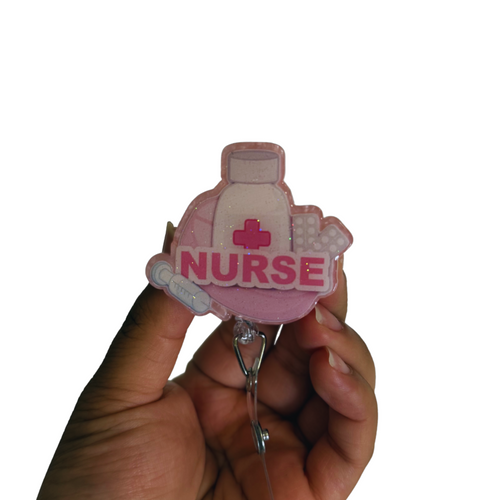 Baby Pink Nurse Era Badge Reels