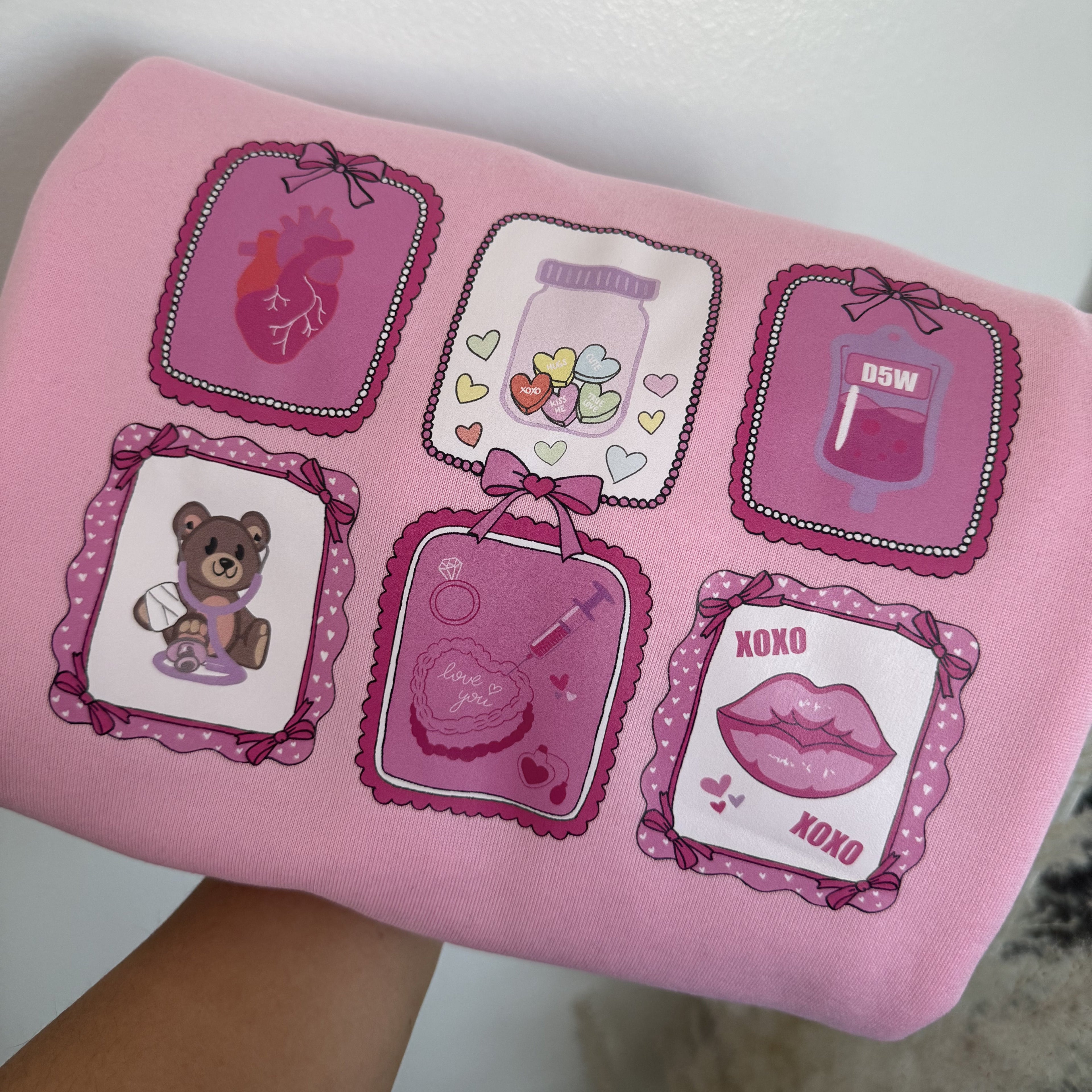 PREORDER Valentine Collage Crewneck Sweater