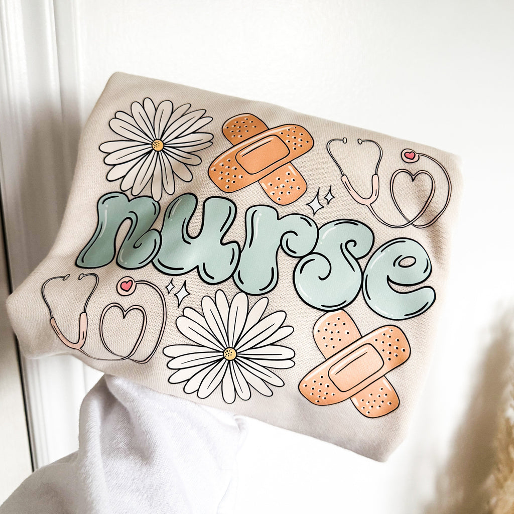 NURSE cozy on shift Crewneck sweater
