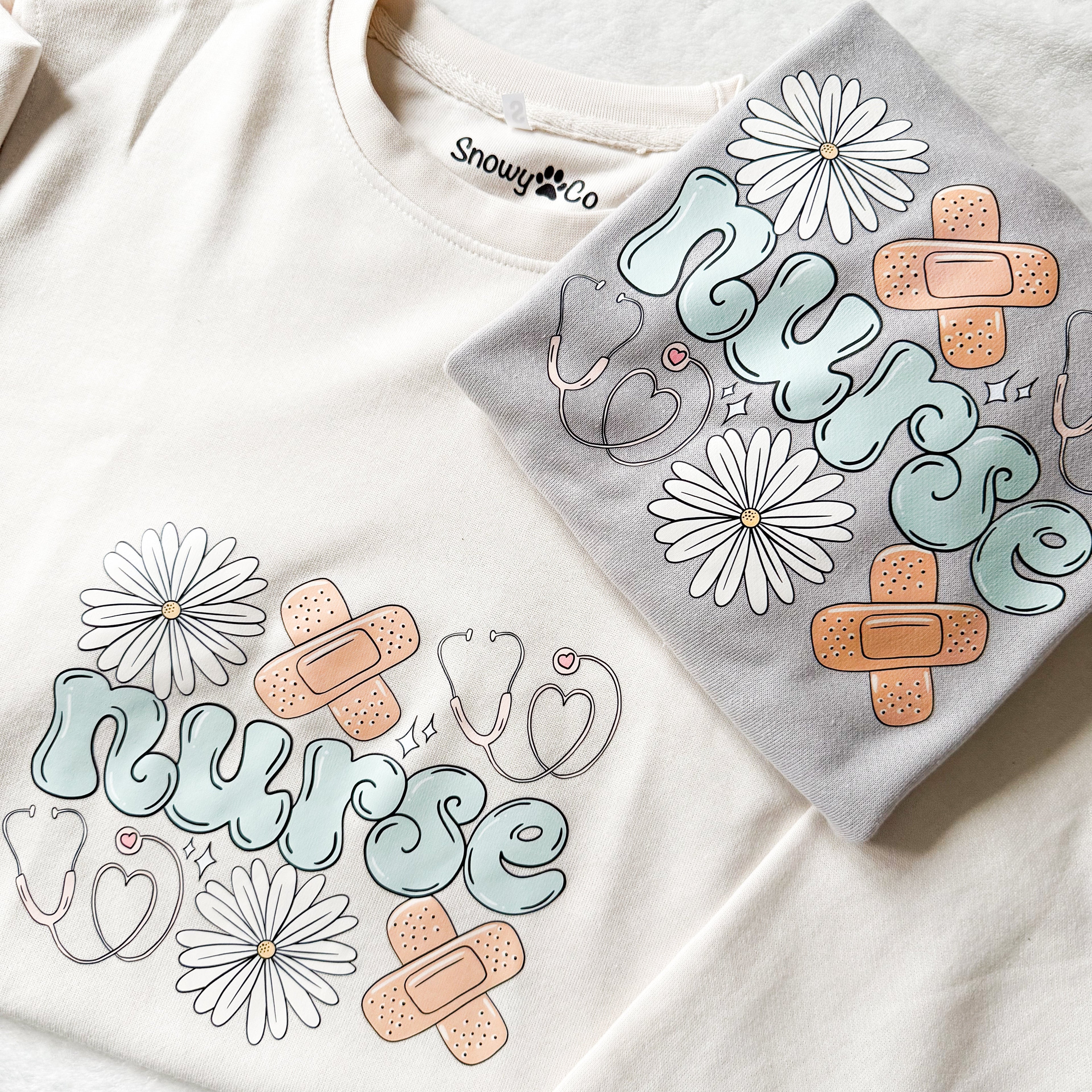 NURSE cozy on shift Crewneck sweater